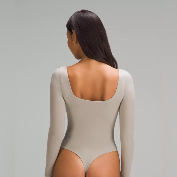 Wundermost Ultra-Soft Nulu Square-Neck Long-Sleeve Bodysuit medium - Picture 3 of 6